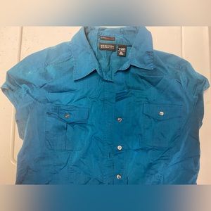 New York & Company City Stretch Short Sleeve Blouse